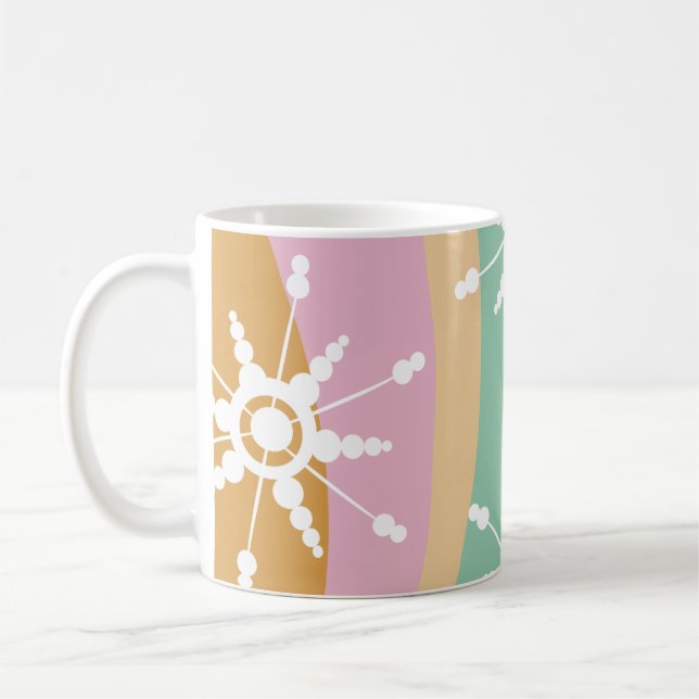 Gefärbte Krawatte Liquid Retro Groovy Weihnachten  Kaffeetasse (Links)