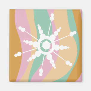 Gefärbte Krawatte Liquid Retro Groovy Weihnachten  Magnet