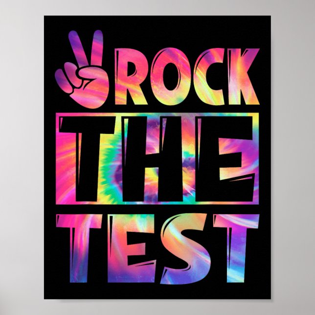 Gefärbte Krawatte löst den Testglückslehrer lo Poster (Vorne)