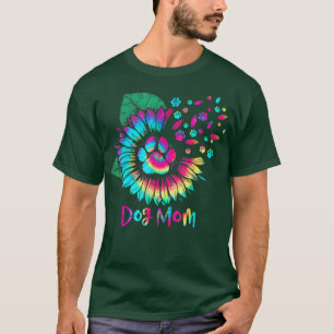 Gefärbte Krawatte Mama Hunde Hund Muttertag T-Shirt