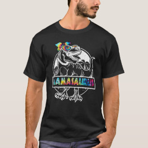 Gefärbte Krawatte Mamasaurus Dinosaur T Rex Mama M T-Shirt