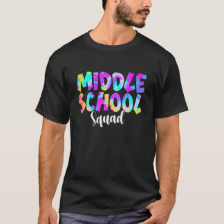 Gefärbte Krawatte Mittelschüler-Squash zurück zum T-Shirt