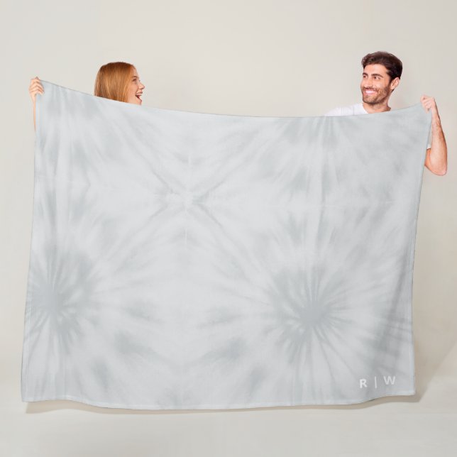 Gefärbte Krawatte | Modernes Minimalistisch-Grau-M Fleecedecke (Beispiel)