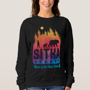 Gefärbte Krawatte Mutterbär und Cubs Sitka Alaska Sweatshirt