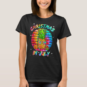 Gefärbte Krawatte Niedlich Ananas Weihnachten im J T-Shirt
