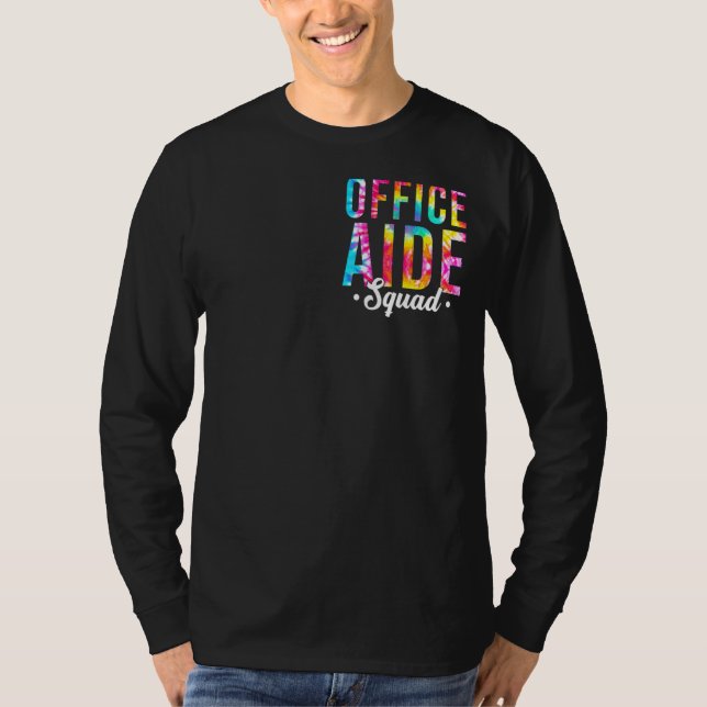 Gefärbte Krawatte Office Aide Squad Pocket Office  T-Shirt (Vorderseite)