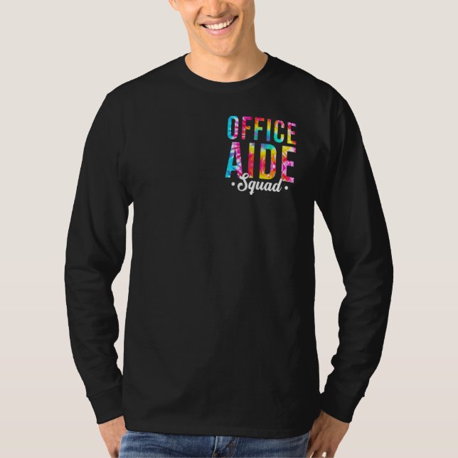 Gefärbte Krawatte Office Aide Squad Pocket Office  T-Shirt (Vorderseite)