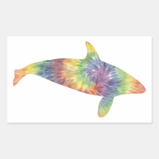 Gefärbte Krawatte Orca Sticker