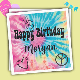 Gefärbte Krawatte Party Paper Napkin Serviette