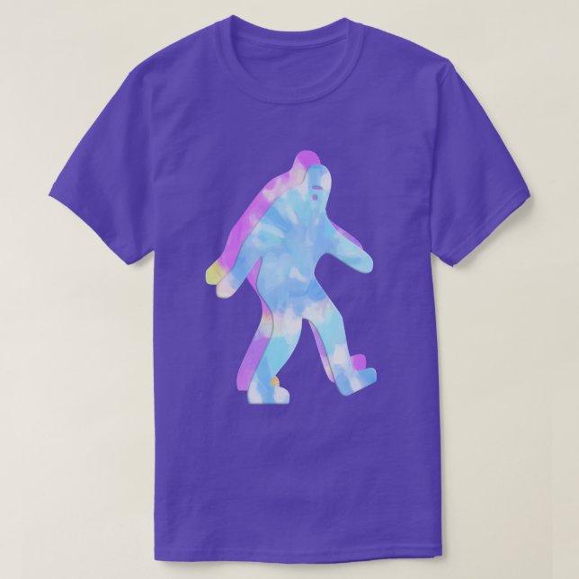 Gefärbte Krawatte Pastel Bigfoot T-Shirt (Design vorne)