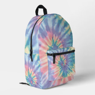 Gefärbte Krawatte Pastel Summer Spiral Gefärbte Kr Bedruckter Rucksack