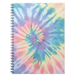Gefärbte Krawatte Pastel Summer Spiral Gefärbte Kr Notizblock
