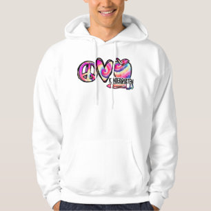 Gefärbte Krawatte Peace Liebe Kindergarten Erster Hoodie