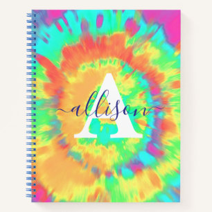 Gefärbte Krawatte personalisiert Notizbuch