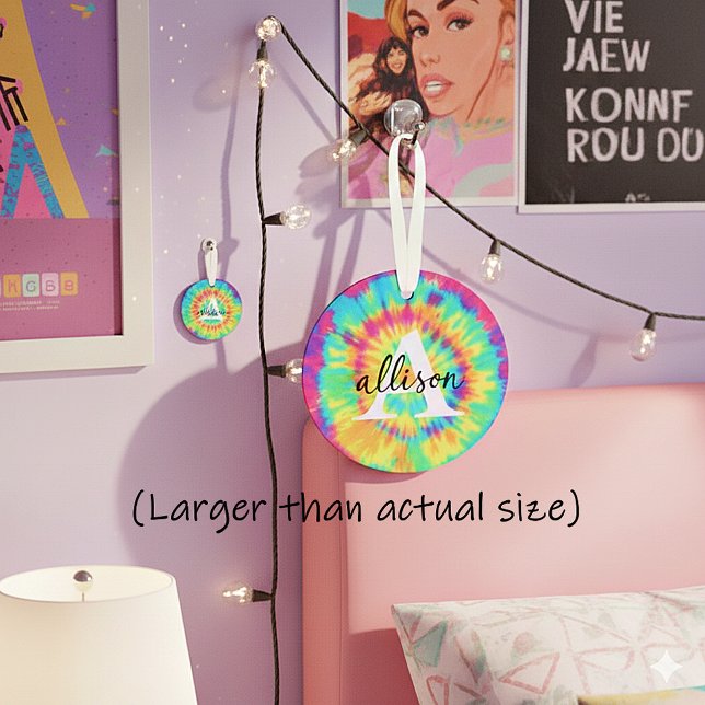 Gefärbte Krawatte personalisiert Ornament (Von Creator hochgeladen)