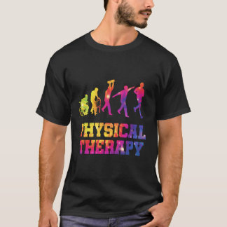 Gefärbte Krawatte Physikalische Therapie Evolution T-Shirt