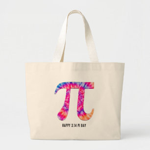Gefärbte Krawatte Pi Day Jumbo Stoffbeutel