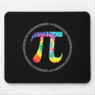 Gefärbte Krawatte Pi Day T Shirt Physik Mathematik Mousepad
