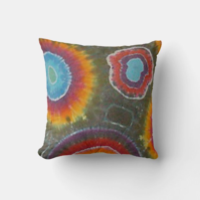 Gefärbte Krawatte Pillow Kissen (Vorderseite)