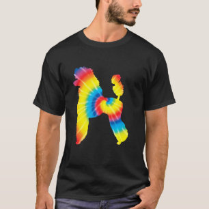 Gefärbte Krawatte Poodle Regenbogen Prinz Hund Tie T-Shirt