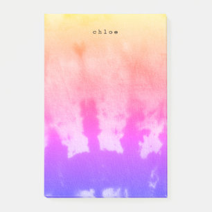 Gefärbte Krawatte Post-it Klebezettel