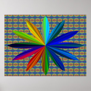 Gefärbte Krawatte Poster