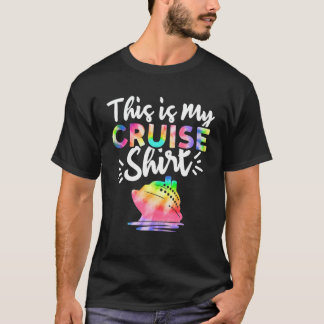 Gefärbte Krawatte Print Family Crup Dies ist meine T-Shirt