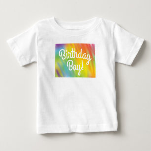 gefärbte Krawatte Rainbow Geburtstagsparty Kinder  Baby T-shirt