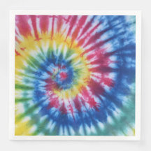 Gefärbte Krawatte Rainbow Paper Napkin Rainbow Des
