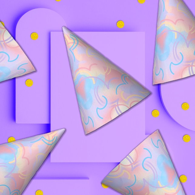 Gefärbte Krawatte Rainbow Partyhütchen (Von Creator hochgeladen)