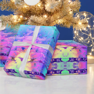 Gefärbte Krawatte Rainbow Print Wrapper Geschenkpapier