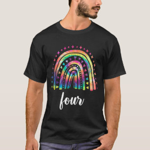 Gefärbte Krawatte Rainbow Vier Jahre 4 Tage 4 Gebu T-Shirt