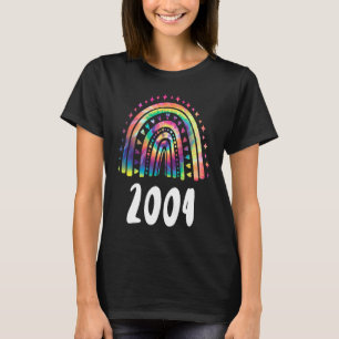 Gefärbte Krawatte Rainbow Year of Birth 2004 Birth T-Shirt