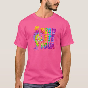 Gefärbte Krawatte Regulieren Sie Ihre Roster-Hühne T-Shirt
