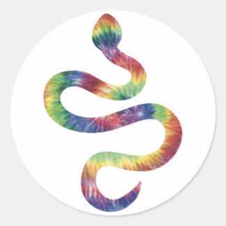 Gefärbte Krawatte Schlange Sticker