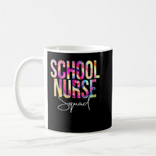 Gefärbte Krawatte School Nurse Squad Zurück zu Sch Kaffeetasse