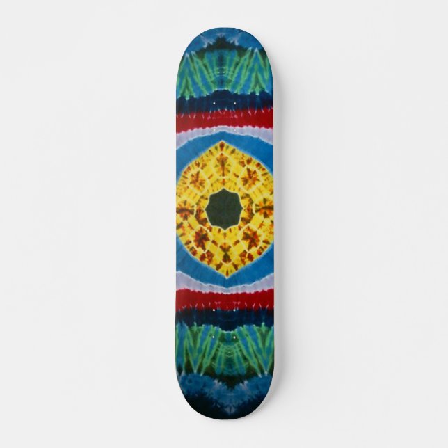 Gefärbte Krawatte Skateboard - Auge Ball (Vorne)