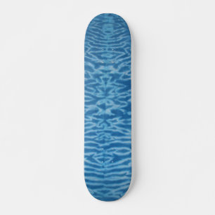 Gefärbte Krawatte Skateboard - Blaue Tiger Streife