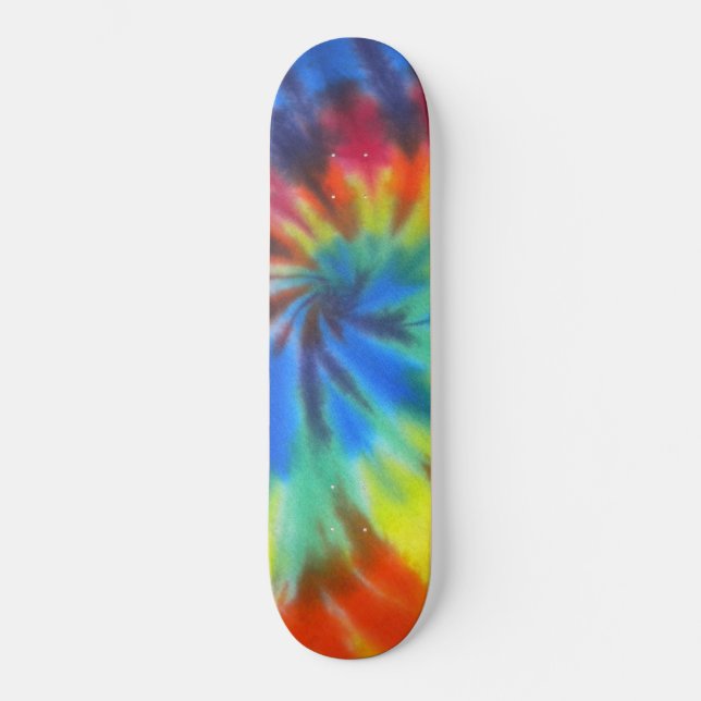 Gefärbte Krawatte Skateboard Deck (Vorderseite)