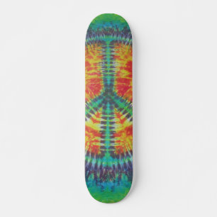 Gefärbte Krawatte Skateboard - Friedenszeichen