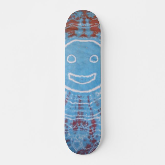 Gefärbte Krawatte Skateboard - Smiley (Vorne)