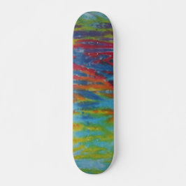Gefärbte Krawatte Skateboard - Tiger Streifen