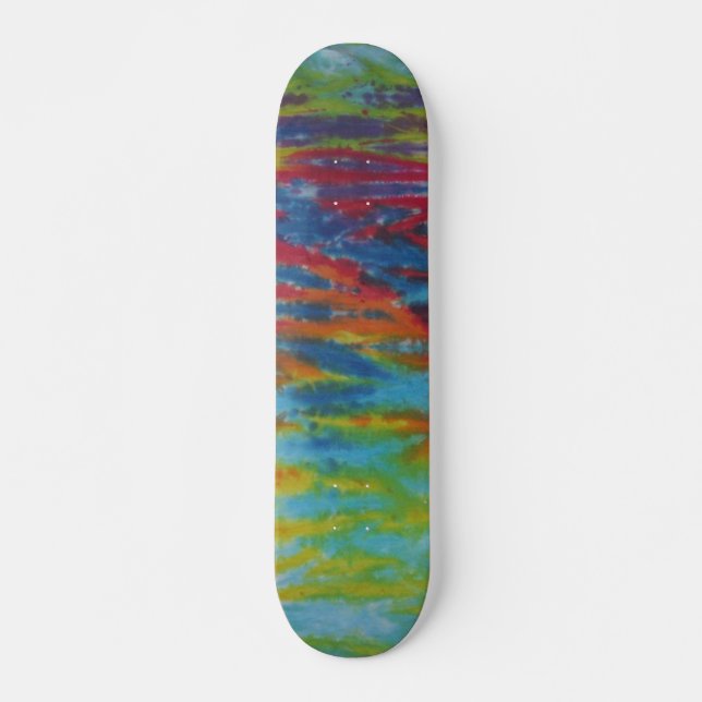 Gefärbte Krawatte Skateboard - Tiger Streifen (Vorne)