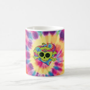 Gefärbte Krawatte Skull Kaffeetasse