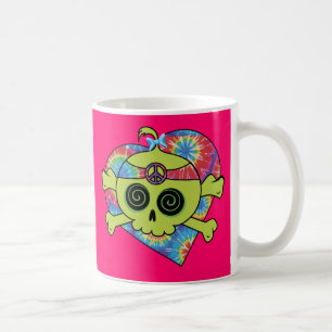 Gefärbte Krawatte Skull Kaffeetasse