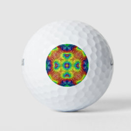 Gefärbte Krawatte Sky Vintag Fraktal Kaleidoskop Golfball