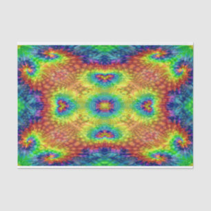 Gefärbte Krawatte Sky Vintag Fraktal Kaleidoskop Seidenpapier