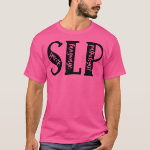 Gefärbte Krawatte SLP Speech Language Pathologist  T-Shirt