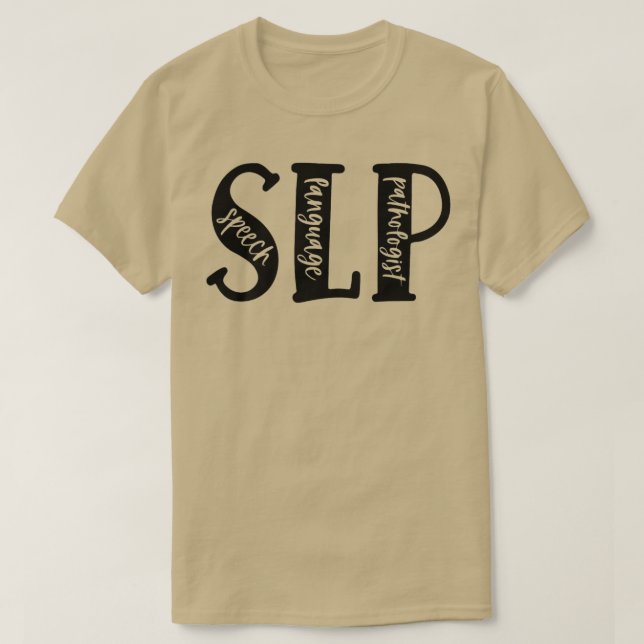 Gefärbte Krawatte SLP Speech Language Pathologist  T-Shirt (Design vorne)