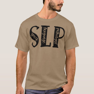 Gefärbte Krawatte SLP Speech Language Pathologist  T-Shirt
